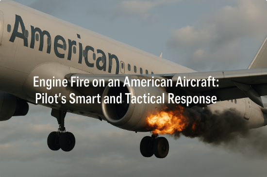Engine Fire on an American Aircraft: Pilot’s Smart and Tactical Response